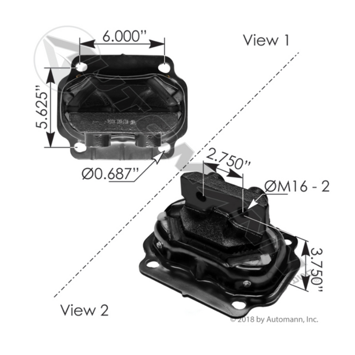 SOPORTE MOTOR KENWORTH 12447TBG MARCA SAMPA 501939