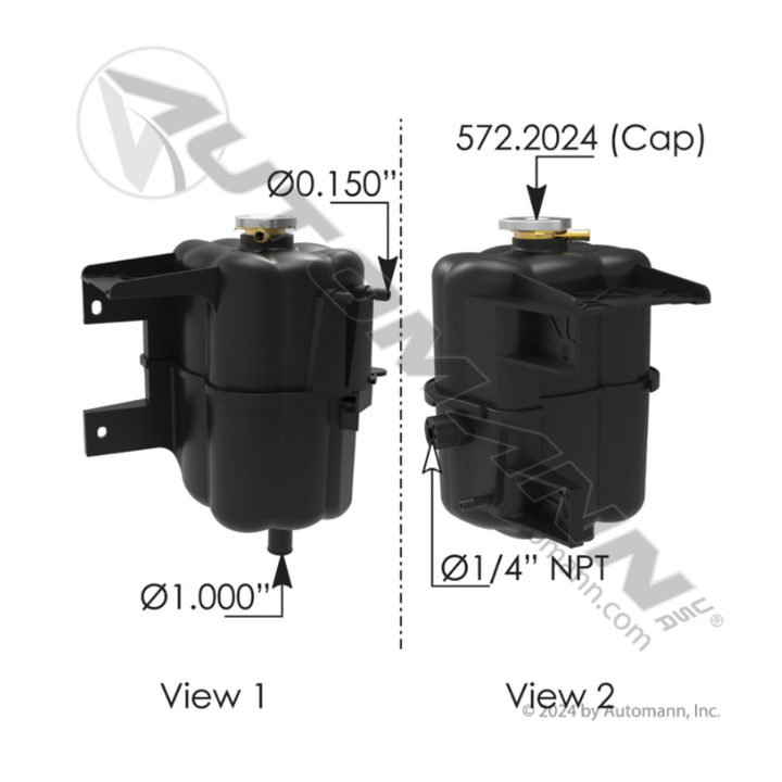 DEPOSITO TANQUE DEAREADOR DE REFRIGERANTE O ANTICONGELANTE AUTOMANN 575.10313