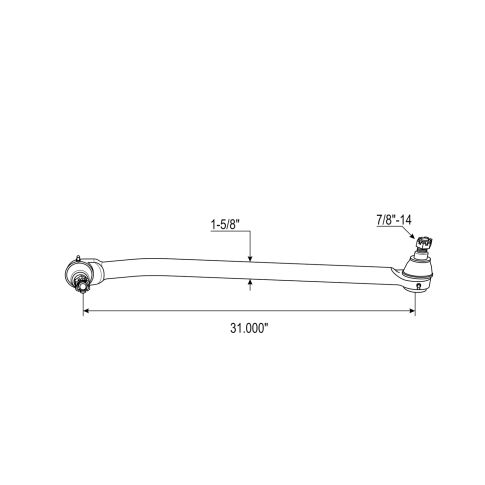 BRAZO VIAJERO LONGITUDINAL O DE DIRECCION POTENCO L24VU8422A11